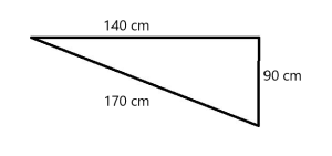 Bild-triangel med mått